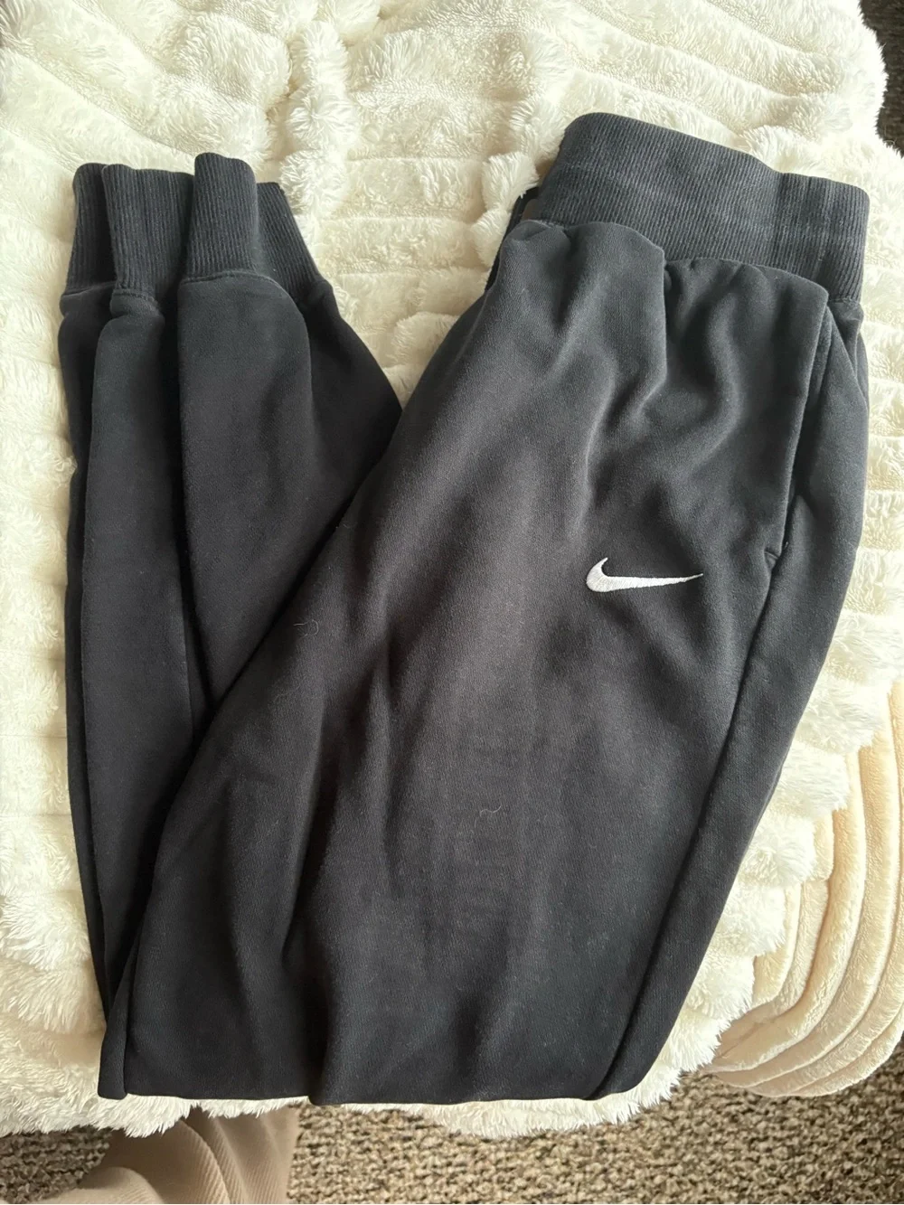 Nike Jogger Sweatpants with White Swoosh